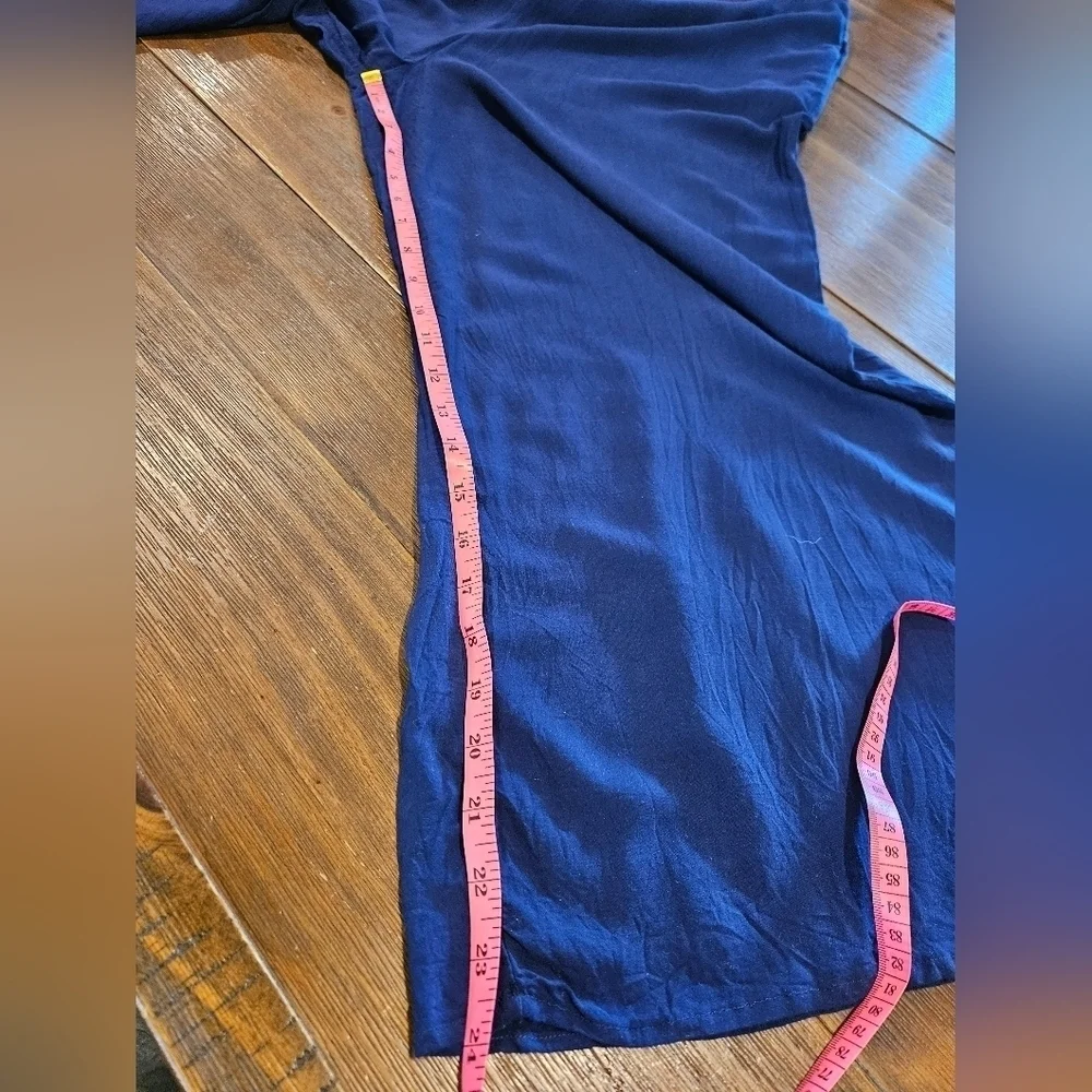 BUENOS NINOS NAVY BLUE JUMPSUIT SIDE POCKETS SPAGHETTI STRAPS SIZE MEDIUM - Picture 10 of 14